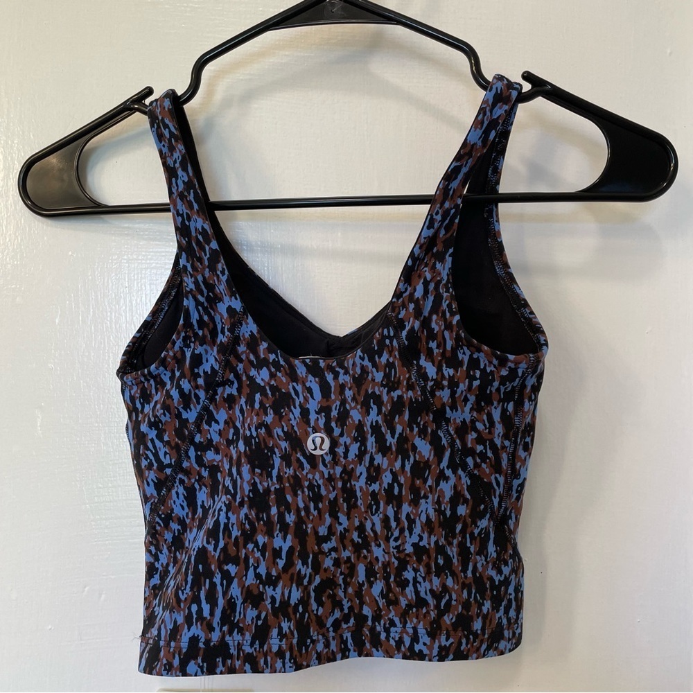 Lululemon Align Tank Top Leopard Camo Blue Nile Multi